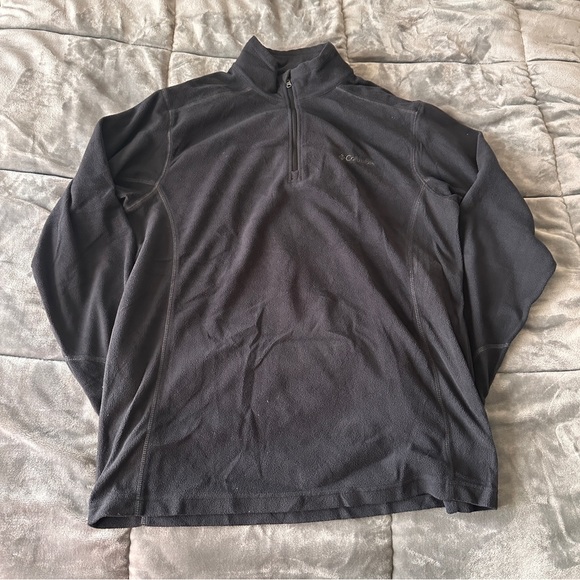 Men’s Columbia Black fleece Sweater size medium - Picture 1 of 4